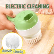 4-in-1 Electric Food Chopper & Vegetable Slicer Set – Handheld Garlic Mincer with Peeler & Cleaning Brush