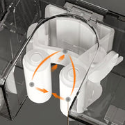 Wall-Mounted Mop & Broom Holder with Hooks – No-Drill, Space-Saving Cleaning Tool Organizer