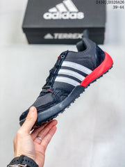 adidas Daroga Plus Canvas Shoes Black Red