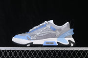 Off-White ODSY-2000 Grey and Blue Retro Running Sneakers