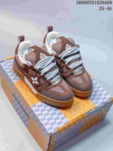 Louis Vuitton Trainer Sneaker in Brown and White