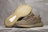 Yeezy 350 V2 Knit Sneakers in Taupe with Gum Sole