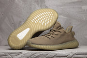 Yeezy 350 V2 Knit Sneakers in Taupe with Gum Sole