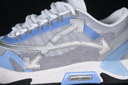 Off-White ODSY-2000 Grey and Blue Retro Running Sneakers