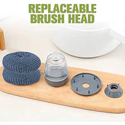 🧽 Comfort Grip Soap Dispensing Kitchen Scrub