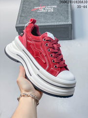 KILLWINNER Li Huo Red Low-Top Platform Sneakers