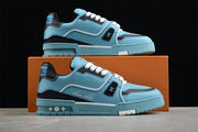 Louis Vuitton LV Trainer Sneakers in Blue and Navy MS 0196W