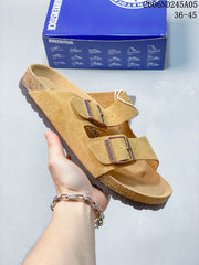 Birkenstock Arizona Two-Strap Sandals, Suede-Style Upper