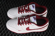 Nike SB Dunk Low White and Red Low-Top Sneakers WR0620-117