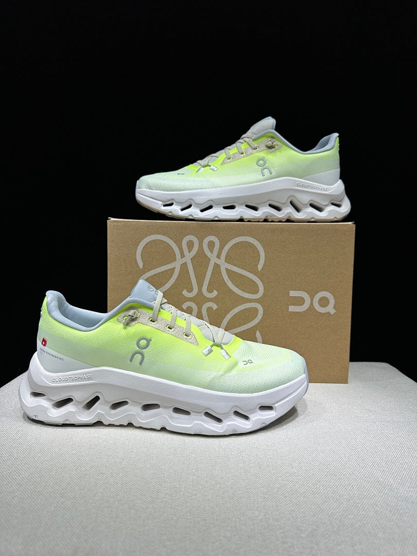 On Cloudtilt Sneakers in Lime and Ivory