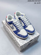 Nike SB Dunk Low Blue and White Sneakers