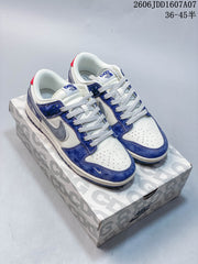Nike SB Dunk Low Blue and White Sneakers