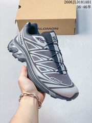 Salomon XT-6 Nocturne Vision Sneakers in Black and Silver