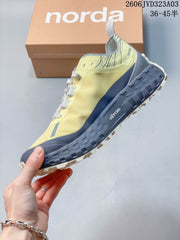 Norda Trail Running Shoes in Yellow and Charcoal