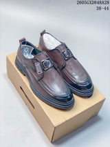 ECCO Slip-On Loafers with Decorative Buckle