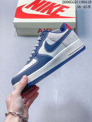 Nike Air Force 1 Low x The North Face Sneakers, Navy and White