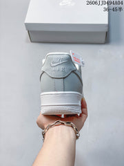 Nike Air Force 1 '07 Low Sneakers in White and Light Gray