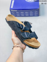 Birkenstock Arizona Two-Strap Sandals, Suede-Style Upper