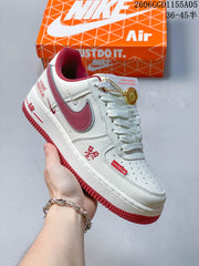 Nike Air Force 1 Low BV1858-018 White Red Sneakers