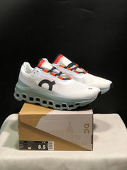 On Cloudmonster Sneakers in White and Blue
