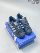 adidas Superstar 2 Sneakers in Charcoal and Light Blue