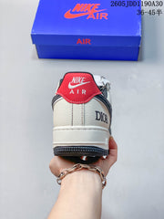 Nike Air Force 1 ’07 LV8 Low Sneakers, Ivory and Navy