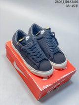 Nike Devin Booker Blazer Sneakers, Navy and White, 06JJD183A03