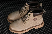 Timberland TB10082 Khaki Mid-Top Lace-Up Boots
