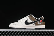 Nike SB Dunk Low Cream and Brown Sneakers