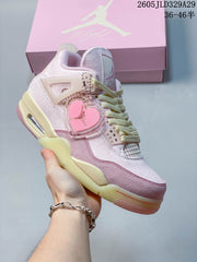 Nike Air Jordan 4 Retro OG Pink Mid-Top Sneakers IM4002