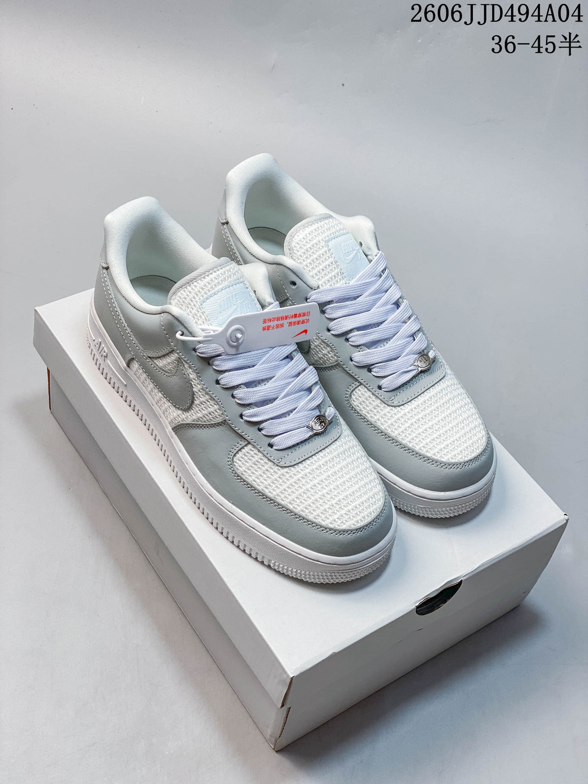 Nike Air Force 1 '07 Low Sneakers in White and Light Gray