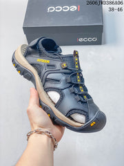 ECCO Outdoor Closed-Toe Sandals in Charcoal