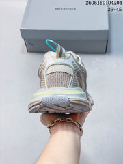 Balenciaga 3XL Low-Top Sneakers in Cream and Gray