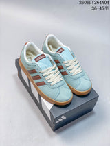 adidas VL Court Classic Sneakers, Blue and Brown