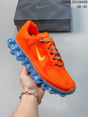 Nike Air Liquid Max Low-Top Running Shoes, Orange and Blue