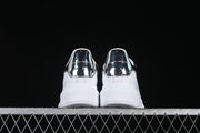 Alexander McQueen White Sneakers with Silver Mirror Heel