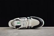 Louis Vuitton LV Trainer Sneaker in White, Green and Black