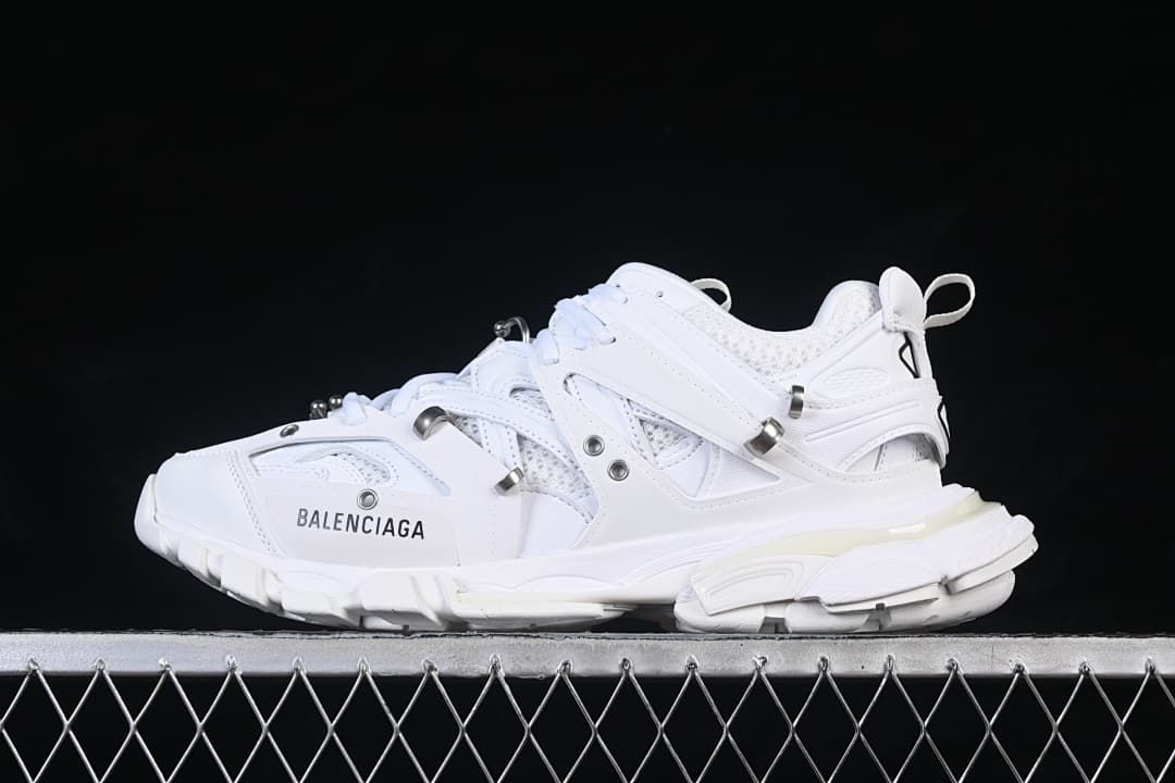 Balenciaga Track Piercing Sneakers in White