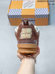Louis Vuitton Trainer Sneaker in Brown and White