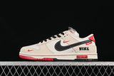 Nike SB Dunk Low Supreme Collaboration White Red Black