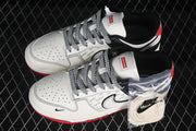 Nike SB Dunk Low Supreme White Black Red Sneakers