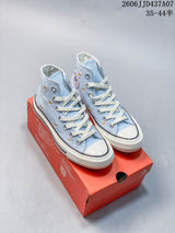 Converse 1970s High-Top Sneakers with Daisy Embroidery, Blue