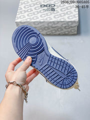 Nike SB Dunk Low Cream and Navy Skate Sneakers