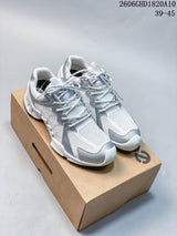 ECCO 802884 Explorer Men's Outdoor Sneakers, White/Silver