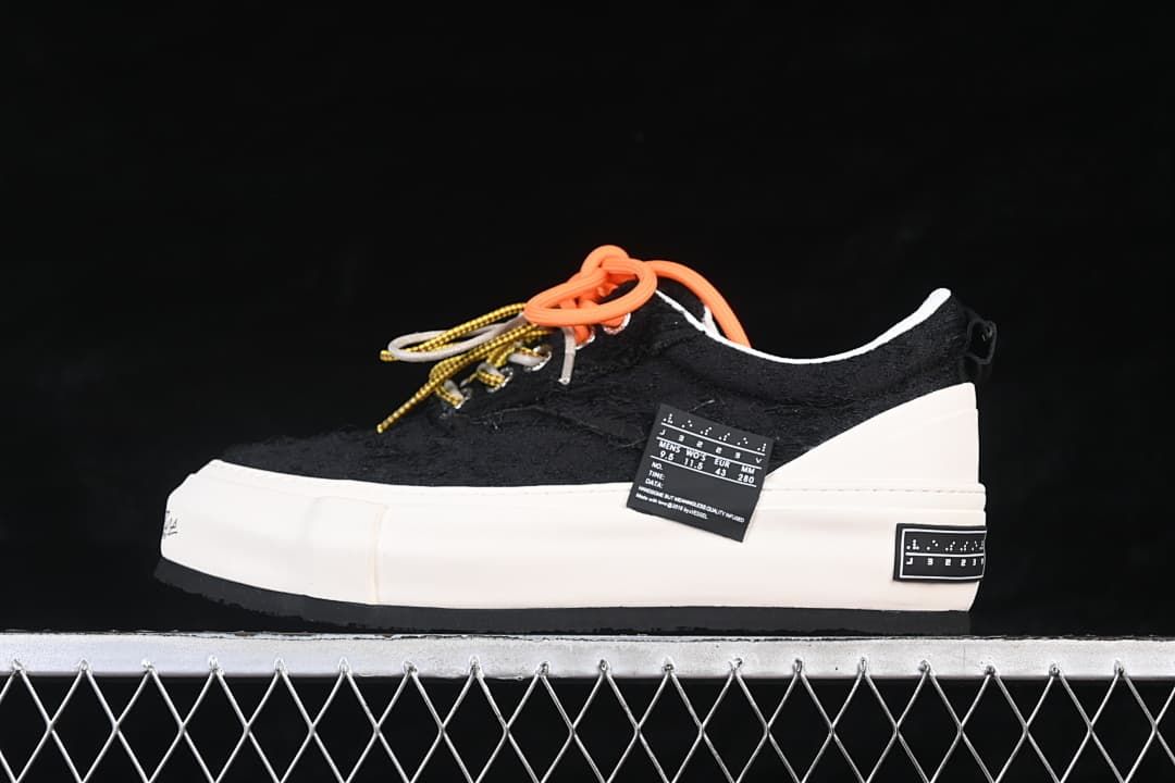 VESSEL x Snowflake Black Platform Low-Top Sneakers