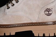Timberland TB10078 Beige Grey Mid-Height Lace-Up Boots