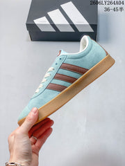 adidas VL Court Classic Sneakers, Blue and Brown