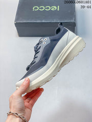 ECCO 620010ASQEE Navy and Grey Lace-Up Sneakers