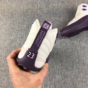 Jordan Air Jordan 12 White Purple Sneakers 510815-001
