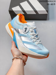 Adidas Adizero Adios Pro 4 Running Shoes, Blue and Orange KH6360